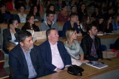 Ministri i Mirëqënies Sociale dhe Rinisë Blendi Klosi takim në Universitetin e Elbasanit, Uniel