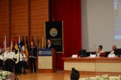 Rektori Skender Topi merre pjesë në ceremoninë e inaugurimit të vitit akademik në Universitetin e Barit, Uniel