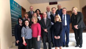 Takimi i delegacionit të Universitetit SUNY Fredonia New York në Universitetin 'Aleksandër Xhuvani' në Elbasan, Uniel