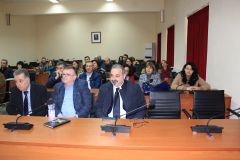 Takimi i delegacionit të Universitetit SUNY Fredonia New York në Universitetin 'Aleksandër Xhuvani' në Elbasan, Uniel