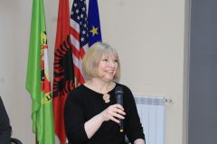 Takimi i delegacionit të Universitetit SUNY Fredonia New York në Universitetin 'Aleksandër Xhuvani' në Elbasan, Uniel