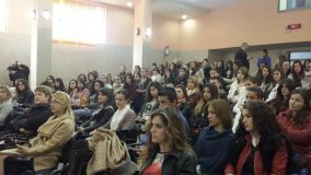 Ministrja Eglantina Gjermeni takim me studentë të Fakultetit Ekonomik ,UNIEL