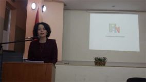 Ministrja Eglantina Gjermeni takim me studentë të Fakultetit Ekonomik ,UNIEL
