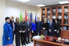 Takimi i delegacionit të Universitetit SUNY Fredonia New York në Universitetin 'Aleksandër Xhuvani' në Elbasan, Uniel