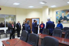 Takimi i delegacionit të Universitetit SUNY Fredonia New York në Universitetin 'Aleksandër Xhuvani' në Elbasan, Uniel