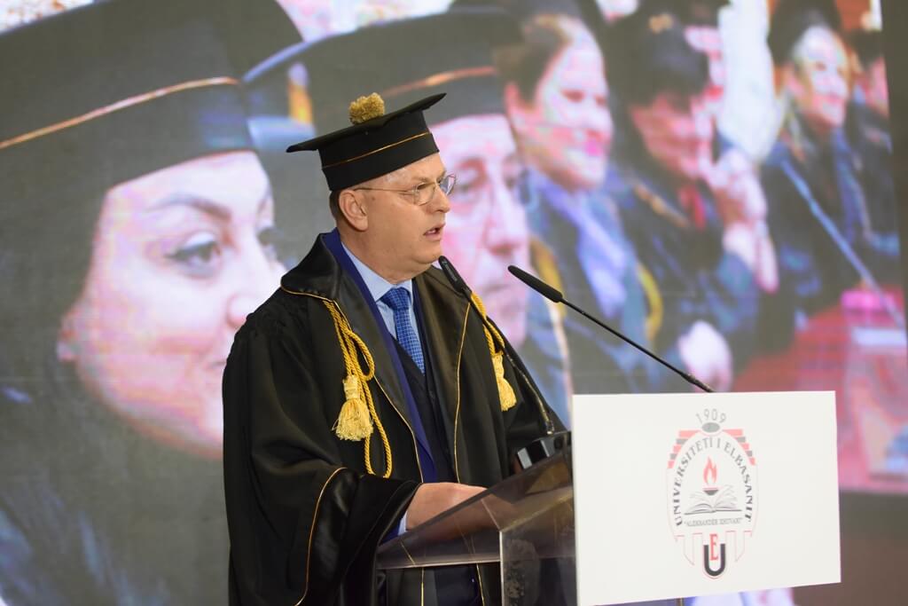 Fjala e Rektorit të Universitetit të Elbasanit “Aleksandër Xhuvani”, prof. dr. Skender Topi, në ceremoninë e diplomimit të studentëve, viti akademik 2018-2019, Uniel
